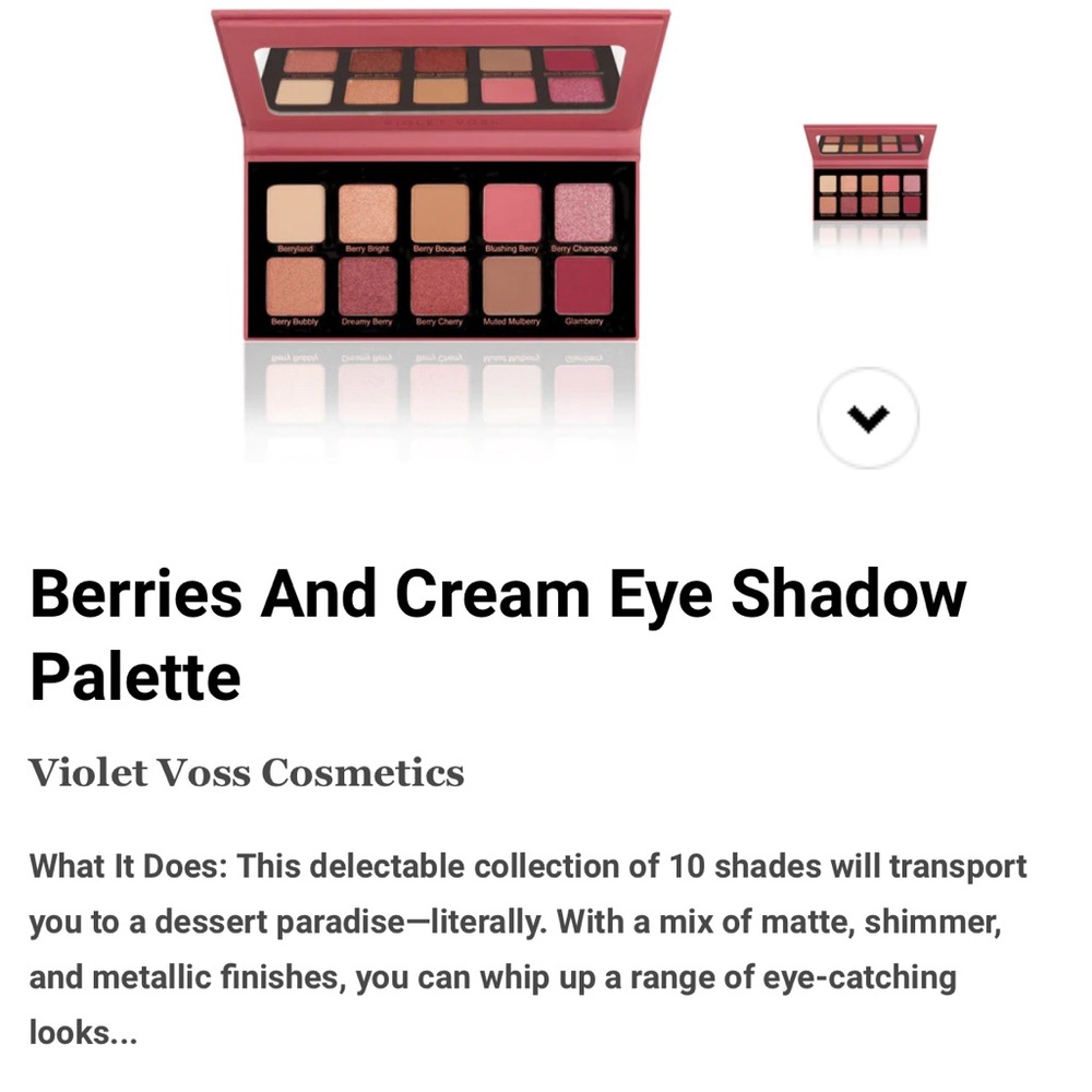 Violet Voss palette